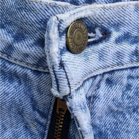 Levi's Vintage 80s Stonewash Grunge Jeans Brown Tab Made USA Women's Sz 10 - Picture 5 of 13